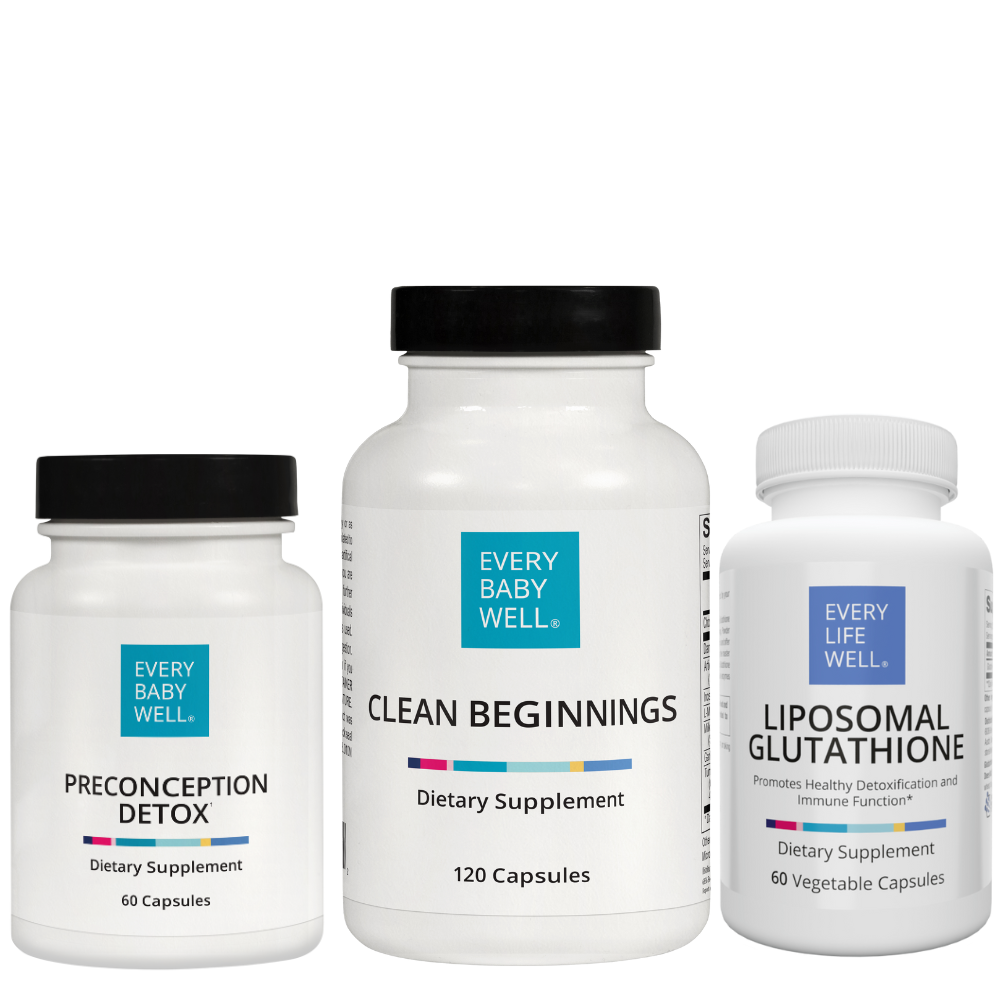 how much glutathione to take for fertility Preconception + Detox Kit /supplements Size:60 CT Mobile IV Therapy In